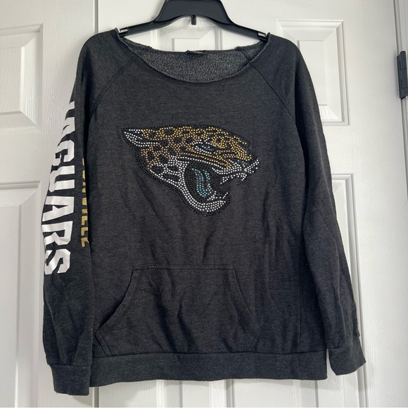 NFL Jacksonville Jaguars Football Long Sleeve Sweater Sweatshirt Top Blouse Sm - Picture 4 of 9